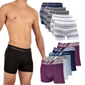Kit Sortido 10 Cuecas Boxer Poliéster Elastano Masc P M G GG