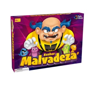 Jogo de Tabuleiro Infantil Senhor Malvadeza Pais e Filhos