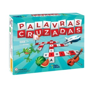 Jogo de Tabuleiro Infantil Palavras Cruzadas  Pais e Filhos