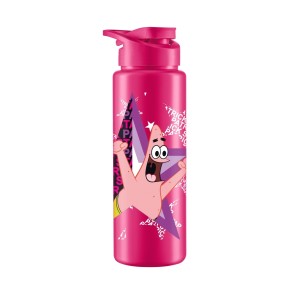 Squeeze Sport Pink Personagem Patrick do Bob Esponja 750ml