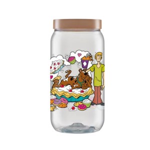 Pote Organizador Transparente do Salsicha e Scooby de 2,7L