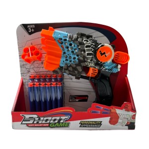 Brinquedo Pistola de Dardos Shoot Game de Disparos Múltiplos