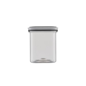 Pote Organizador Transparente Tampa Preta 500 ml