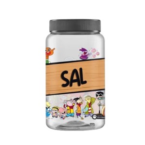 Pote Organizador Sal Cartoon Network de 1450ml