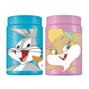 Kit 2 Pote Organizador Pernalonga e Lola Bunny 900ml