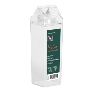 Garrafa Cristal Antivazamento de 500ml Transparente