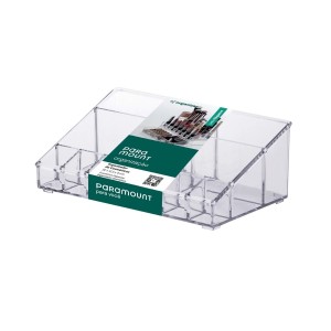 Organizador de Cosméticos Transparente 12x8x22cm Elegance