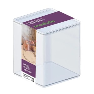 Caixa Organizadora Module F3 13,6x13,6x16,5cm Transparente