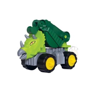 Brinquedo Carrinho De Dinossauro Escavadeira C 3 Mini Dinos