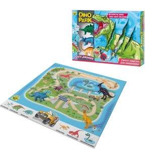 Brinquedo Tapete Temático Com 3 Dinossauros Dino Park