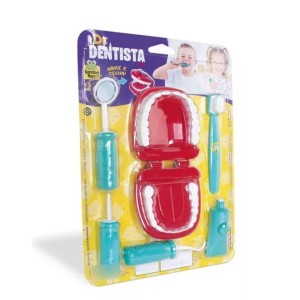 Kit Brinquedo Dr. Dentista com Dentadura e 5 Acessórios