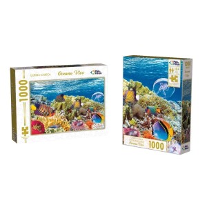 Quebra-Cabeças Oceano Vivo 1000 Peças Pais & Filhos