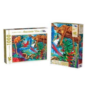 Quebra-Cabeças Amazônia Viva 1000 Peças Pais & Filhos