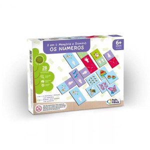 Jogo Da Memória E Dominó 2 Em 1 28 Peças Pais & Filhos