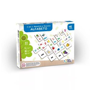 Jogo Da Memória E Dominó 2 Em 1 51 Peças Pais & Filhos