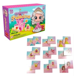 Jogo Da Memória Princesa 54 Peças Pais & Filhos