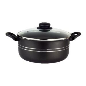 Panela Caçarola Antiaderente Preta 1.5L N16 Araflon