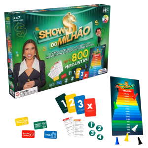 Jogo Tabuleiro Show do Milhão Original Com 800 Perguntas