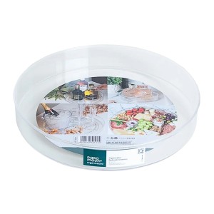 Organizador Diamond Giratório 34cm Transparente da Paramount