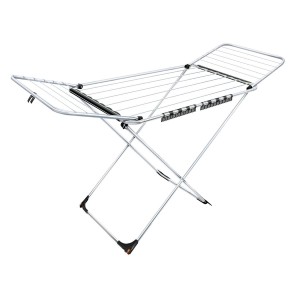 Varal de Chão Resistente - Suporta 21kg, Compacto e Versátil