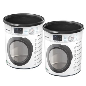 Kit 2 Potes Organizadores Lavanderia  2,1L Multiuso Máquina de lavar