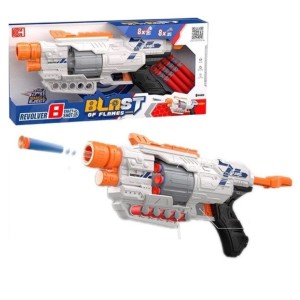 Brinquedo Infantil Lançador de Dardos Grande Com 16 Dardos Blast Of Flames