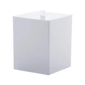 Lixeira Quadrada Branca 25 x 18,5 x 18,2 da Paramount