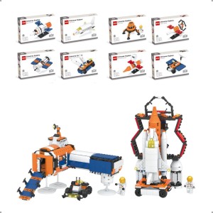 Kit Blocos de Montar Universo Espacial Planetas Naves Nasa