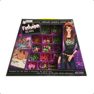 Brinquedo Kit Beleza Miçangas Acessórios Coloridos Meninas
