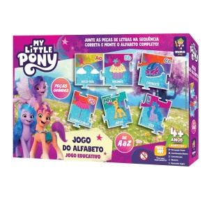 Jogo Educativo das Letras My Little Pony com 78 peças