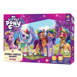 Quebra Cabeça Gigante My Little Pony Festa Dos Sonhos com 48 pçs