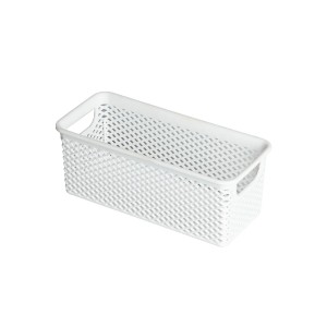 Cesto Organizador Línea em 20x9,0x8,0cm Branco Paramount