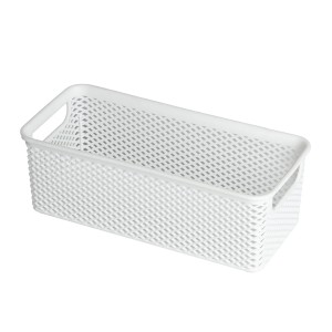 Cesto Organizador Línea 26x12x9,0cm Branco Paramount